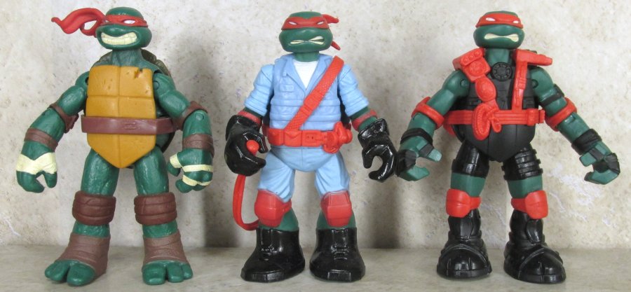 Raph, Ooze Tossin' Raph & Stealth Tech Raph