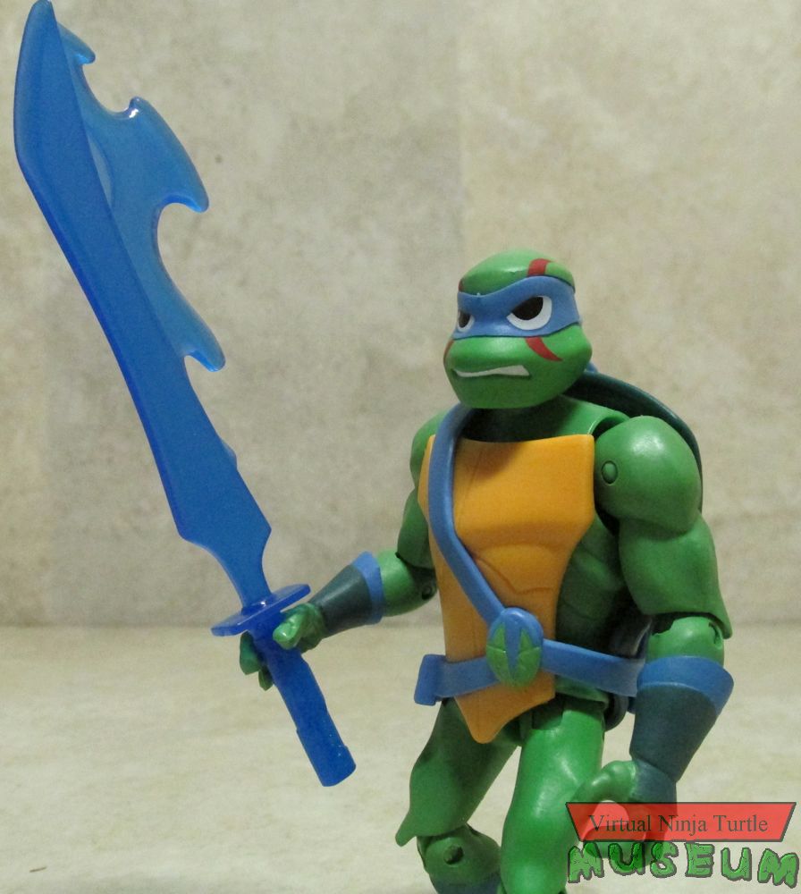 Leonardo with powered up sword