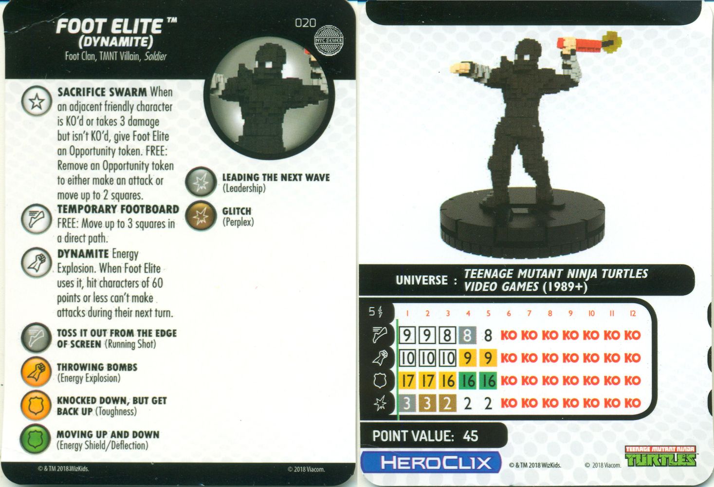 game card front and back