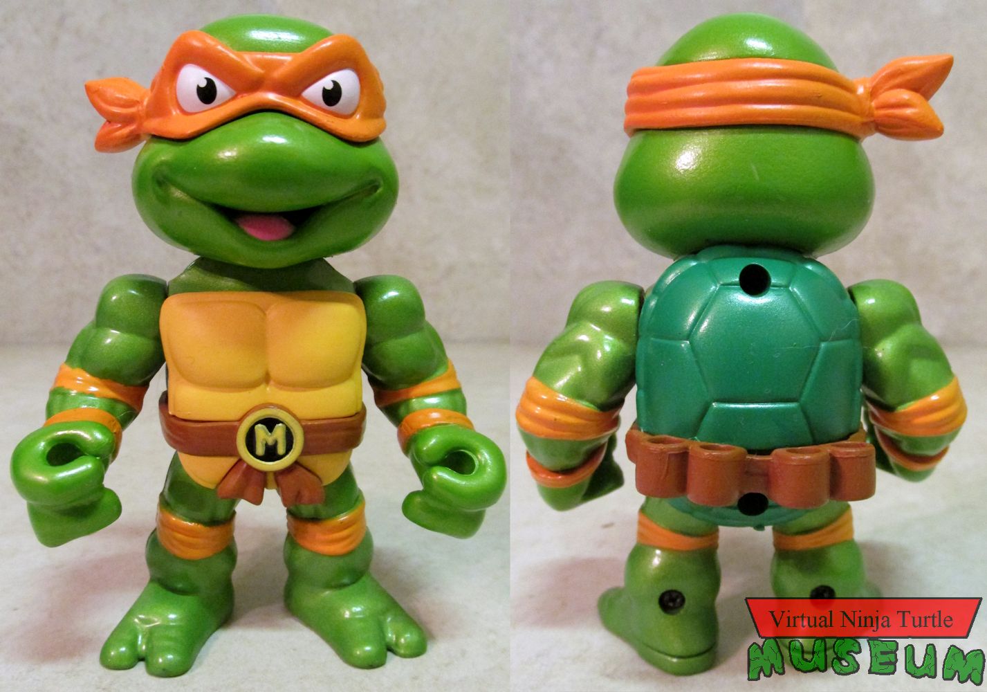 Jada Metal Figs Michelangelo front and back