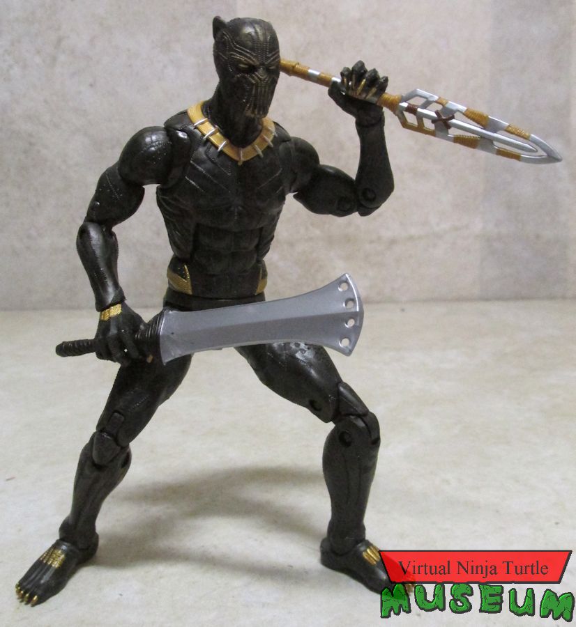 Erik Killmonger with weapons