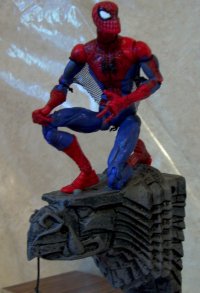 Spidey on gargoyle