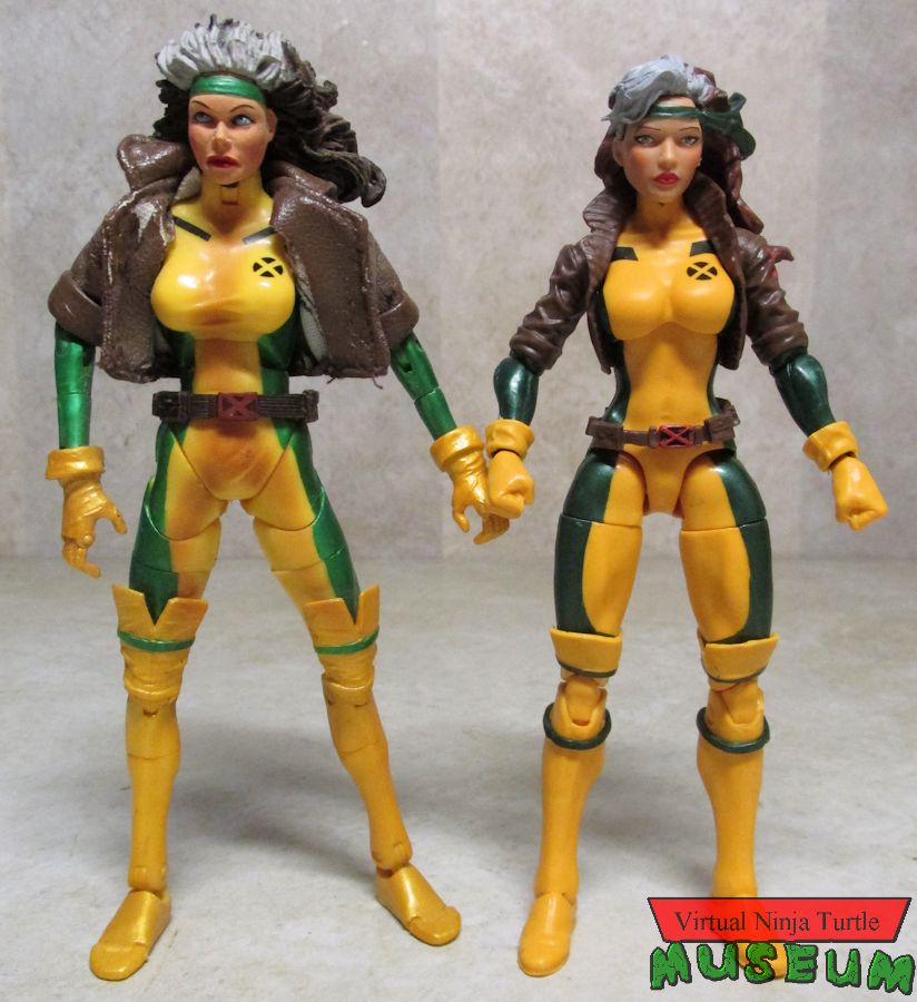 Toy Biz vs Hasbro Rogue figures