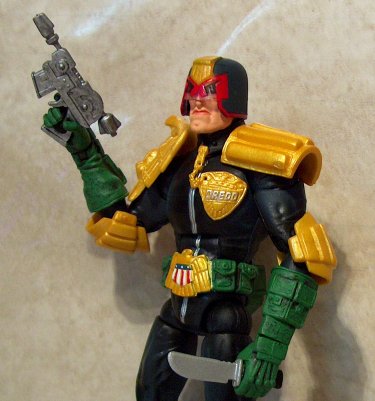 Judge Dredd with gun