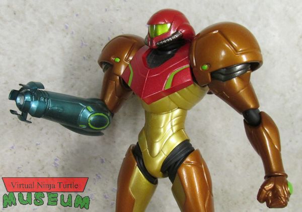 Samus with missile launcher muzzle