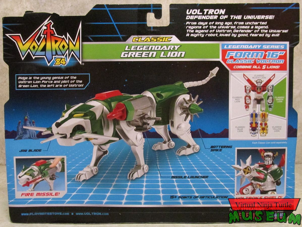 Classic Green Lion MIB rear