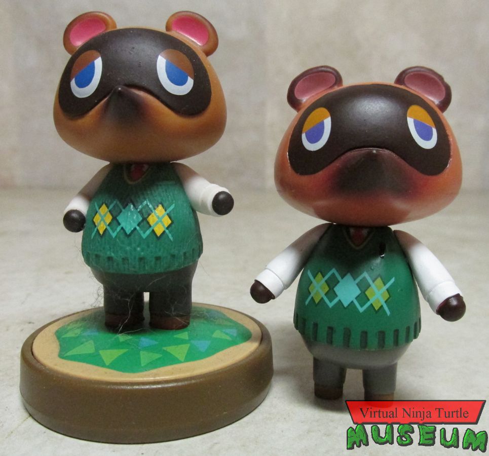 Tom Nook with Amiibo