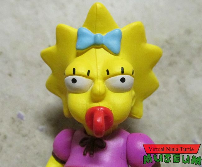 Maggie Simpson close up