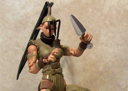 Ibuki with knife