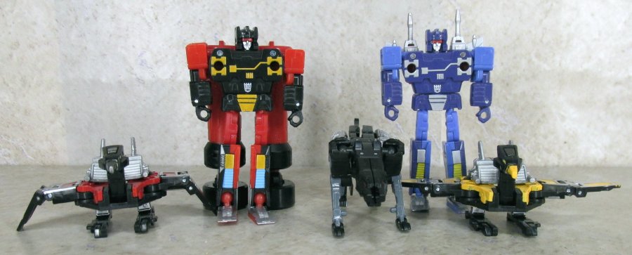 MP Frenzy, Ravage, Rumble, Laserbeak & Buzzsaw