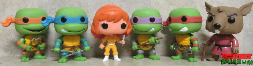 Good Guy Funkos (Splinter, April, Leo, Mike, Don and Raph)