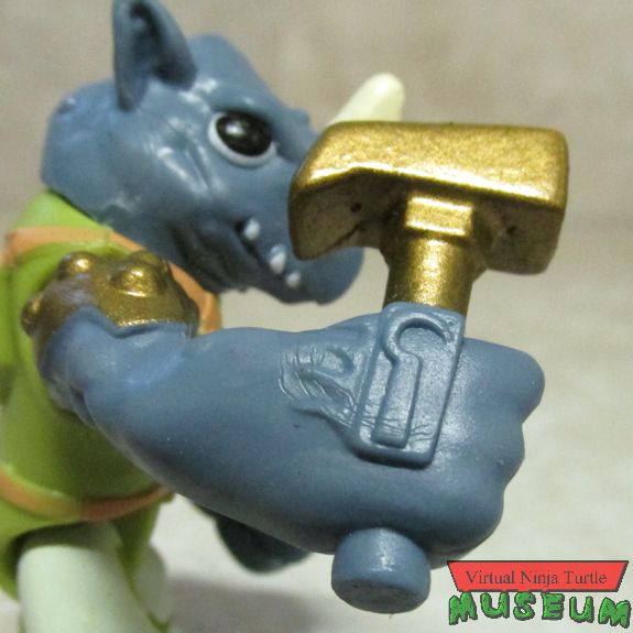 Rocksteady holding hammer