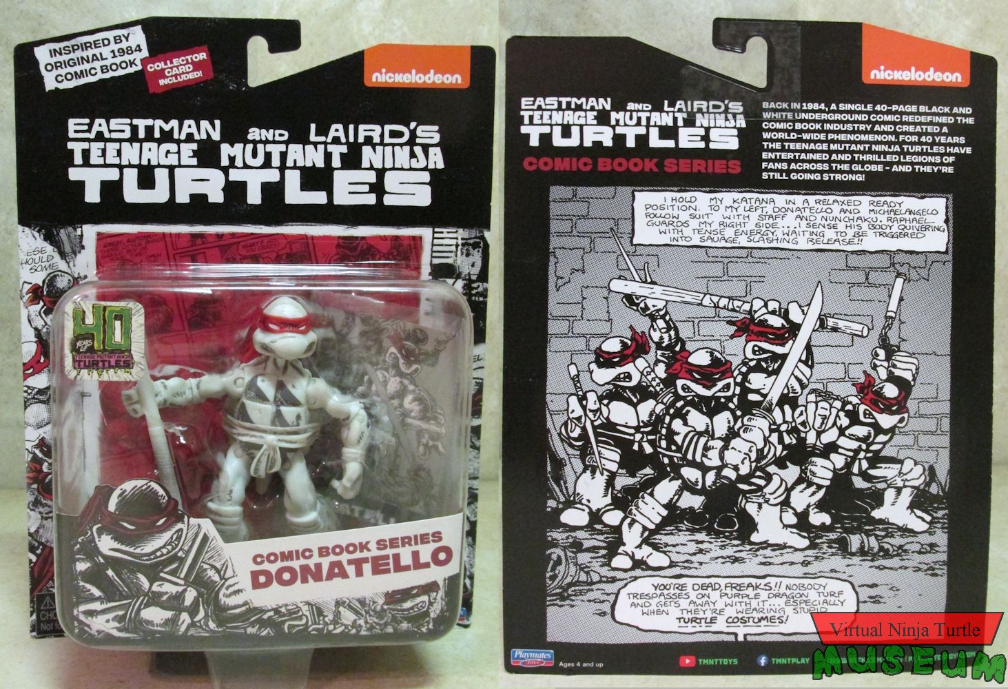 Donatello card front and back