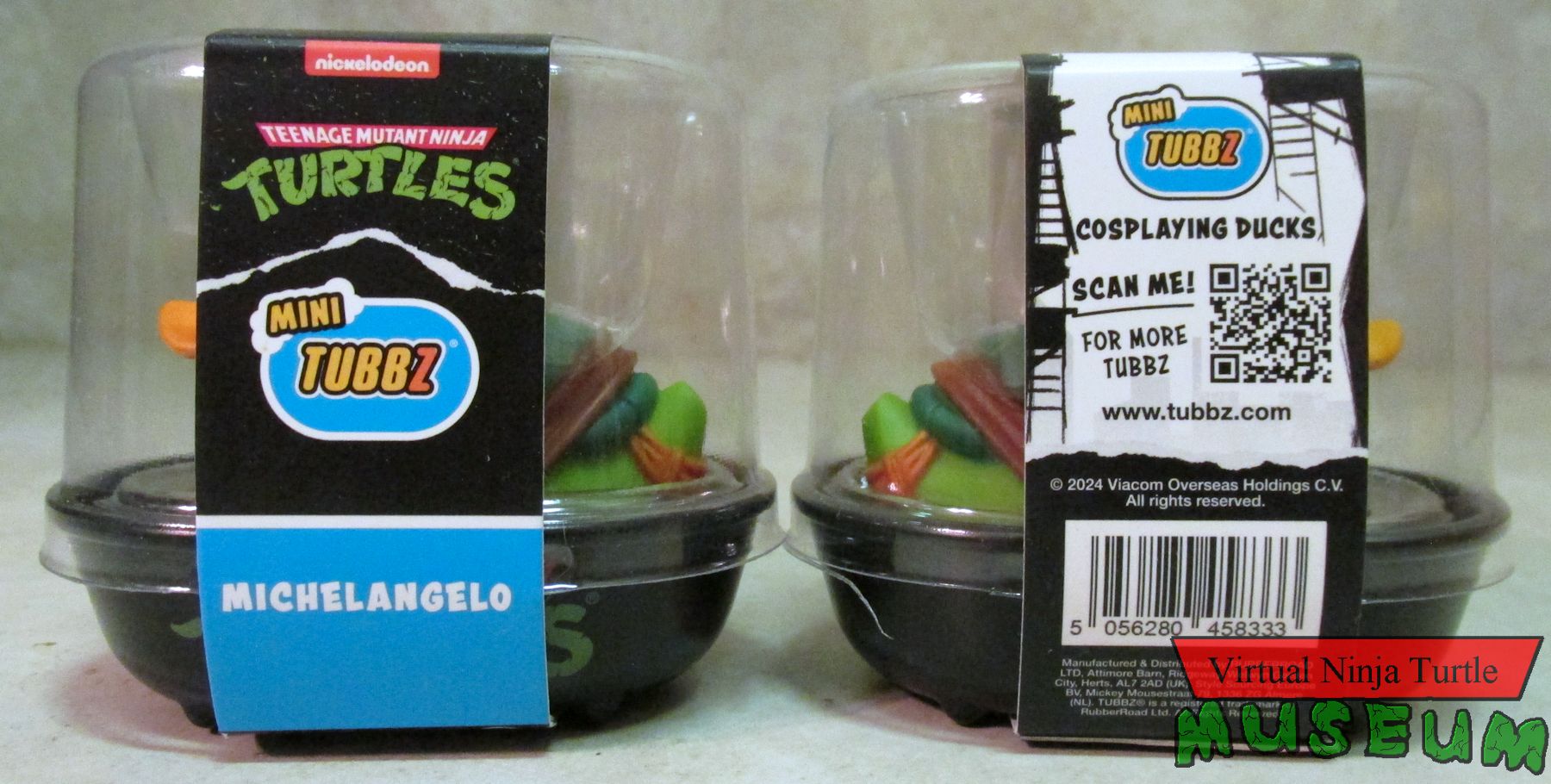 plastic tub package front and back